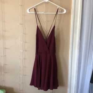 Small maroon urban outfitters dress